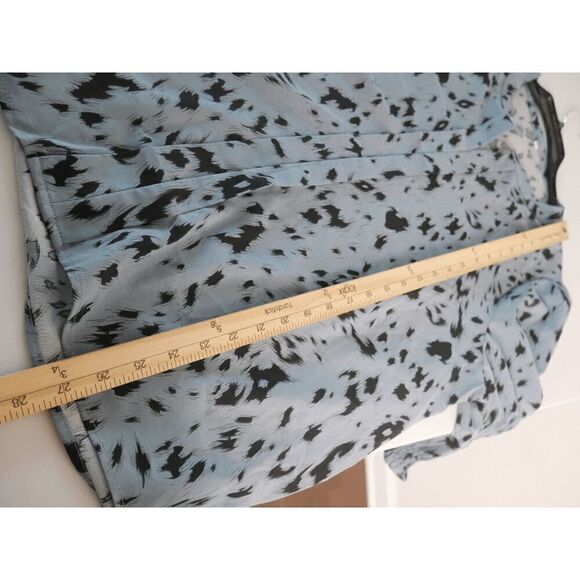 Women's Blue 3/4 Puff Sleeve Top XL - Picture 6 of 7